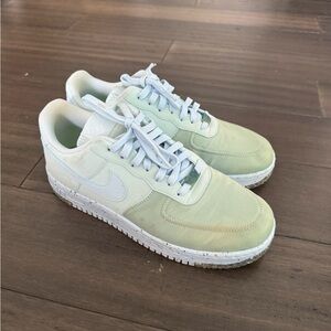 Light blue/teal Air Force 1s